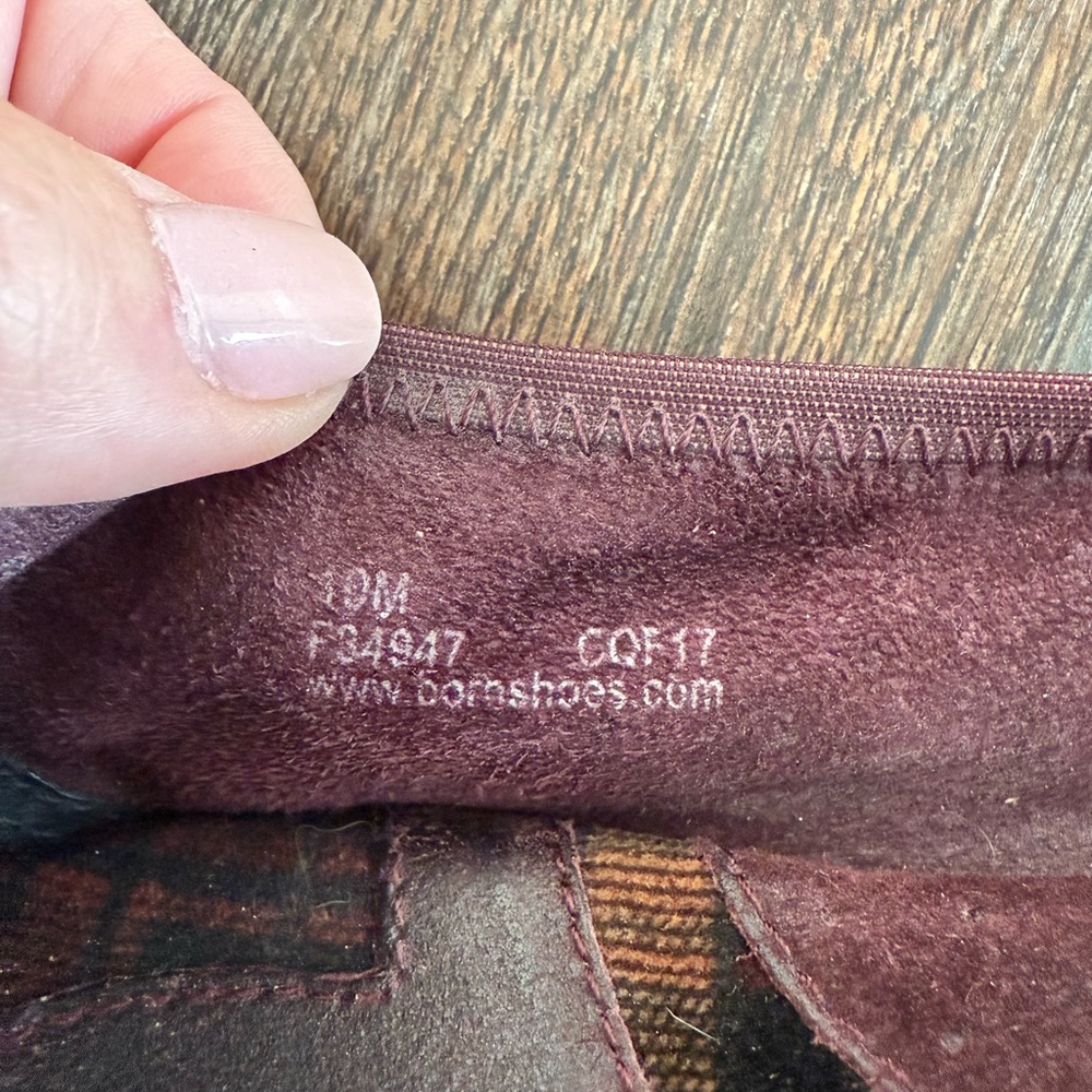 Born Julianne burgundy suede ballet flats - Picture 7 of 7
